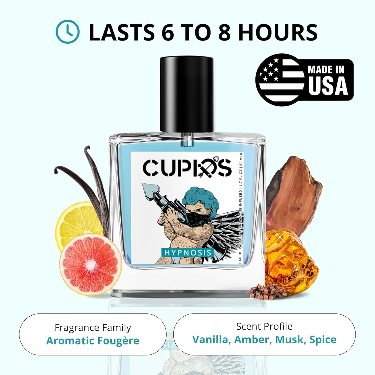 Original Sealed EDP Hypnosis Cupid 2.0 Pheromone-Infused Cologne for Men Best Gift