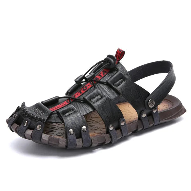Men's Leather Sandals For Summer Casual Comfort Footwear