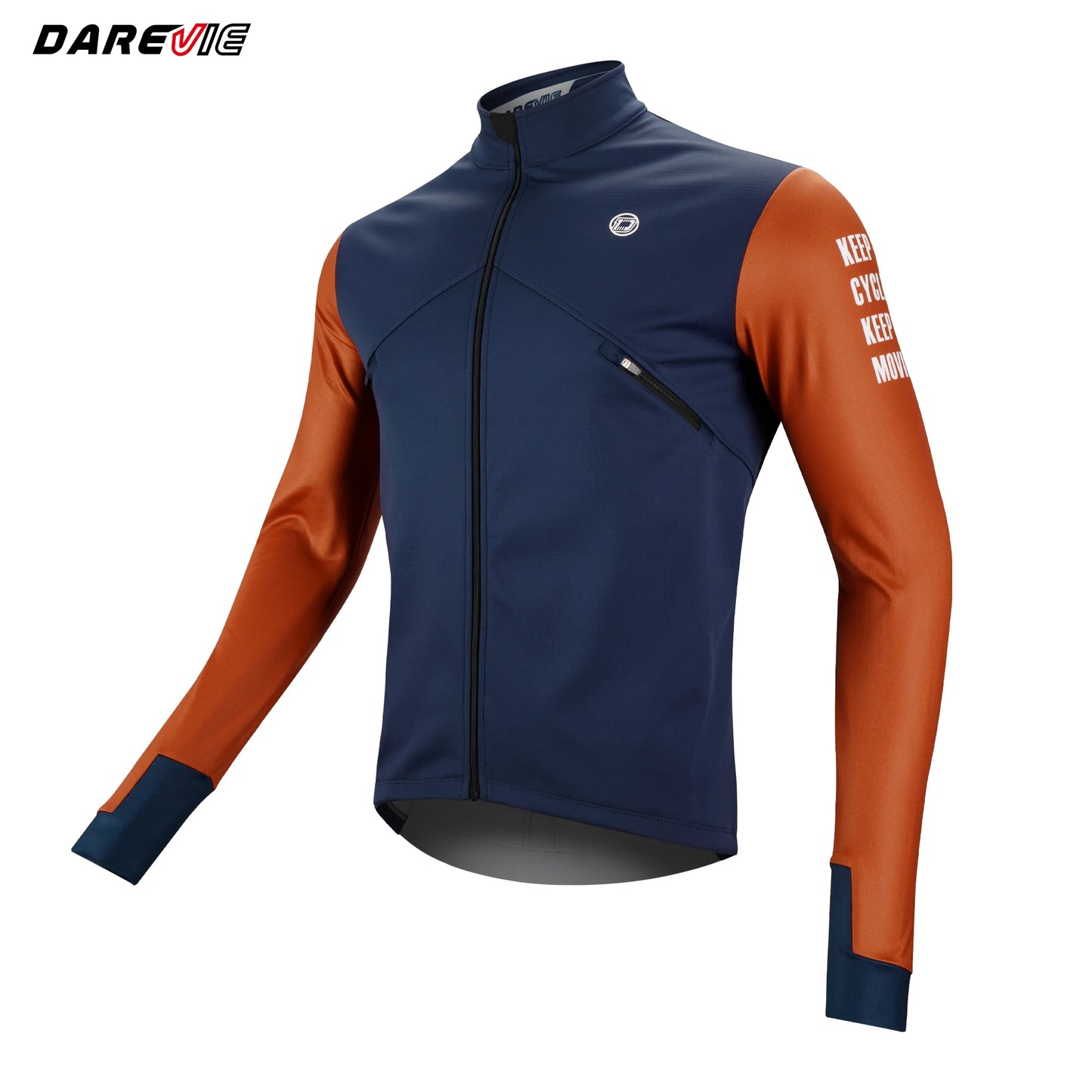 DAREVIE Cycling Men's Jacket WindProof Fleece Pro Cycling Jackets Longsleeve Warm Soft Brushed Pro Breathable Bicycle Clothing
