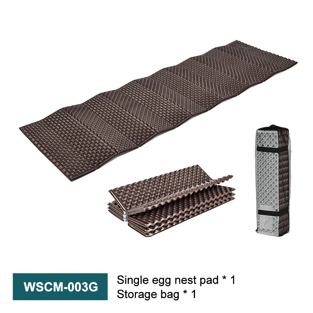 Ultralight Folding Egg Nest Camping Pad Portable Foam Sleeping Mat with Storage Bag for Outdoor Hiking Backpacking Camping
