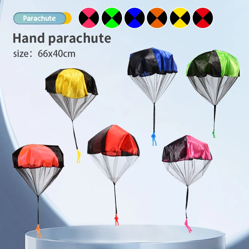 6/12PCS Parachute Toy Tangle Free Outdoor Flying Parachute Hand Throw Flying Toys for Spring Children's Day Kids Party Favors