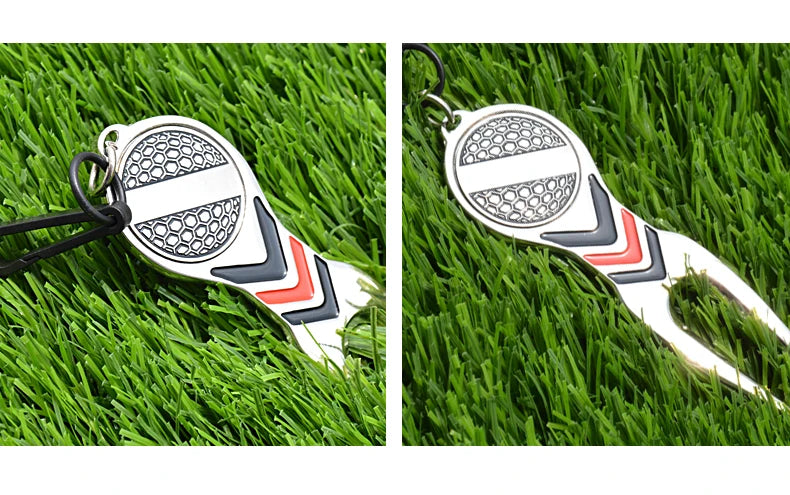 Caiton High Quality Golf Divot Repair Tool, Aluminum Alloy Material& Detachable Golf Ball Marker