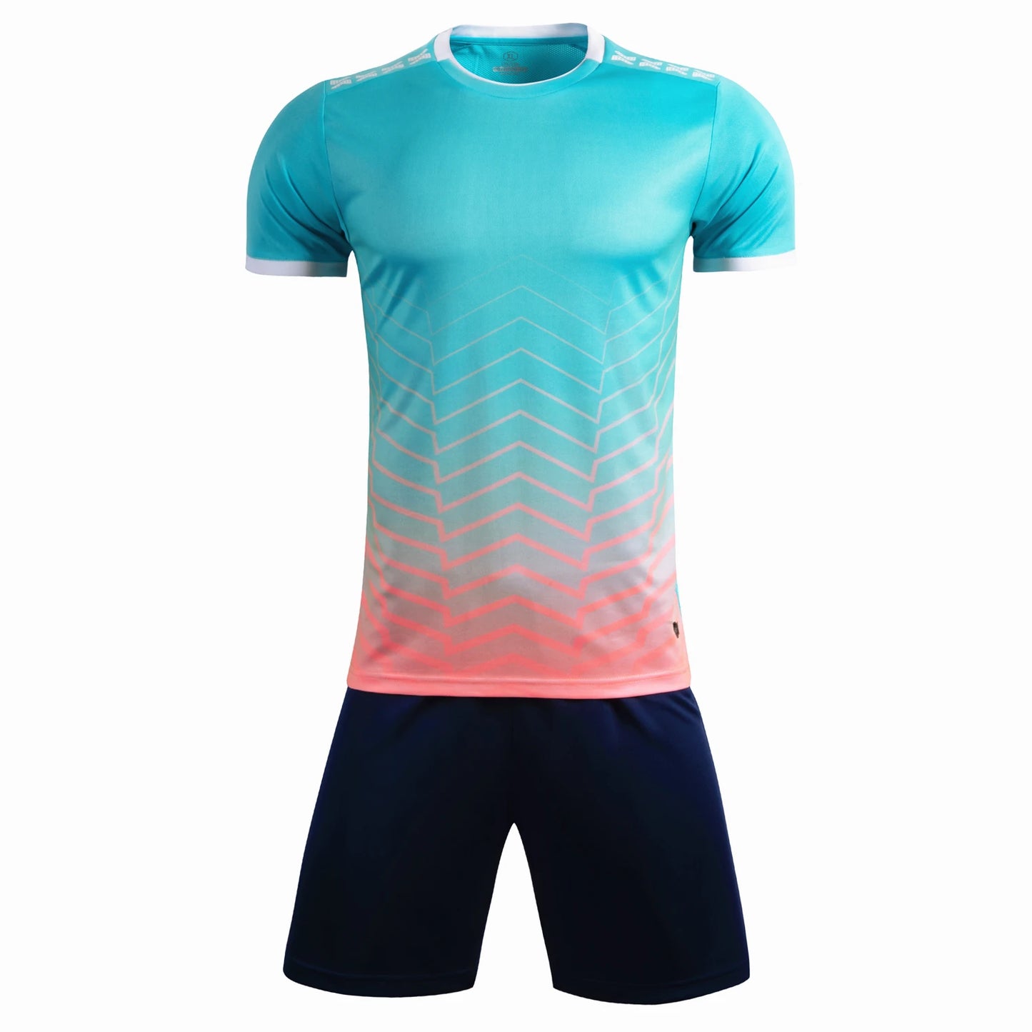 Boys Kids Mens Soccer Sets Short Sleeve Team Football Volleyball Uniforms Jersey Shirts Shorts Clothes Suit Sports Kit Clothing