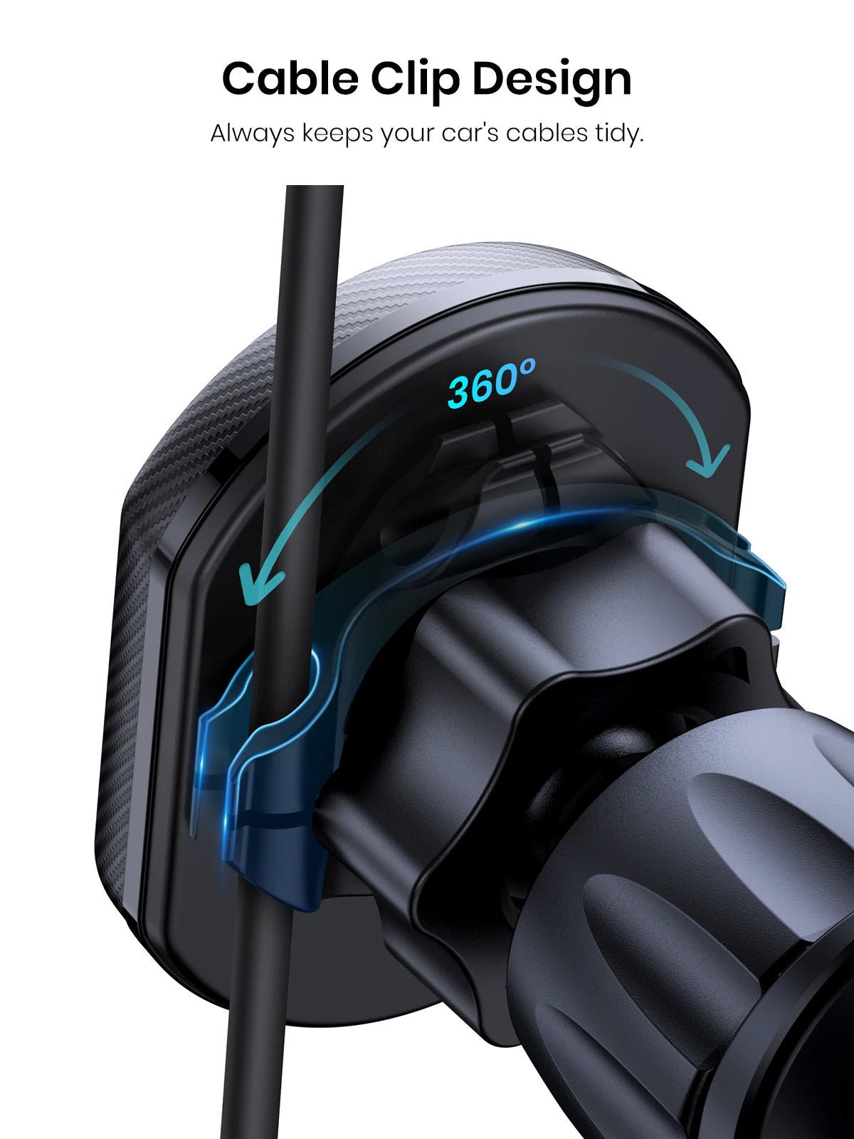 Magnetic Air Vent Car Phone Holder Black Gravity Mount