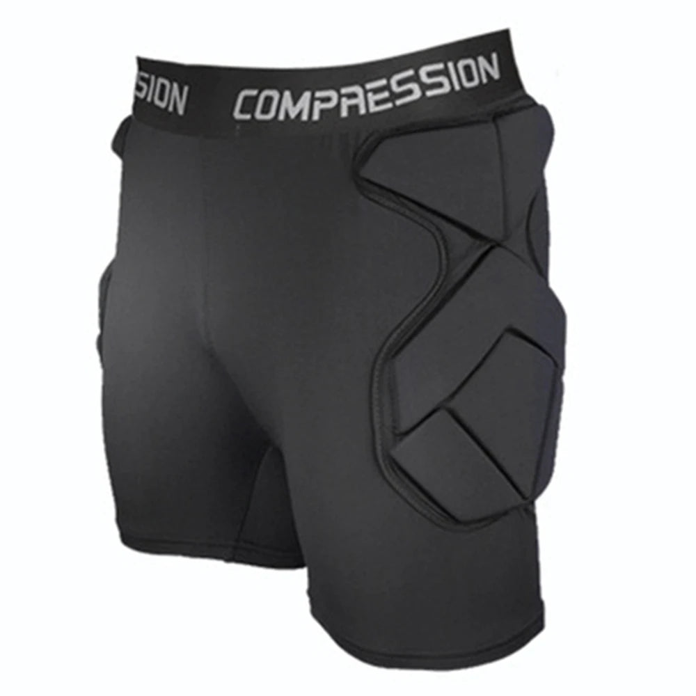 Football Soccer Goalkeeper Shorts EVA Sponge Protective Rugby Skateboard Training Shorts Hip Pad Sports Safety