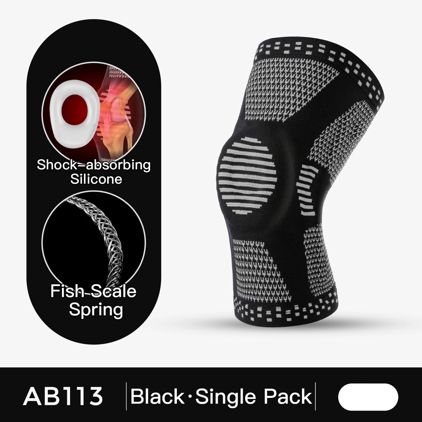 1PC Orthopedic Knee Pad Knee Brace Support Joint Pain Relif Patella Protector Adjustable Sport Kneepad Guard Meniscus Ligament