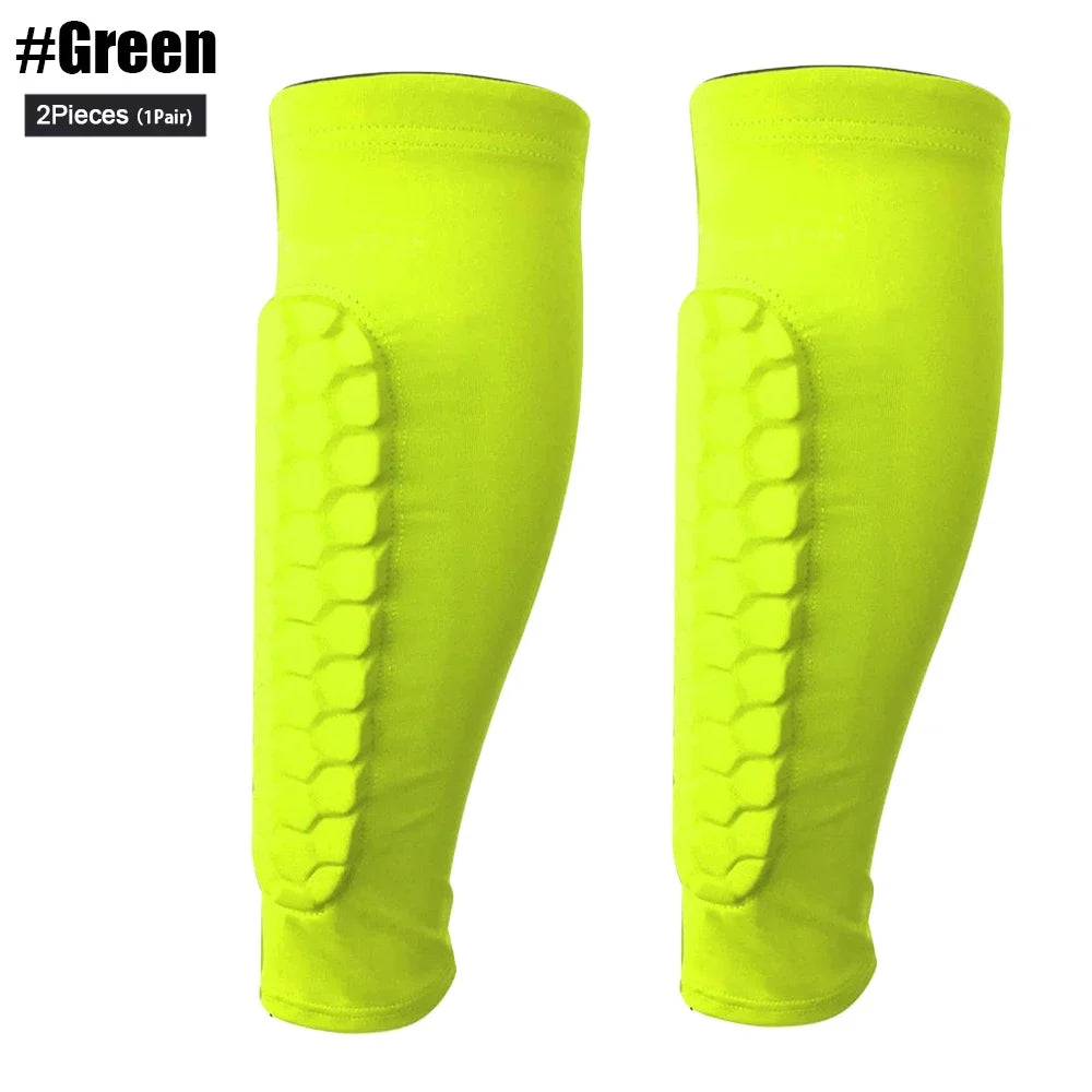 Honeycomb Soccer Shin Guards Football Shields Sports Legging Shinguards Leg Sleeves Protective Gear Shank Protector