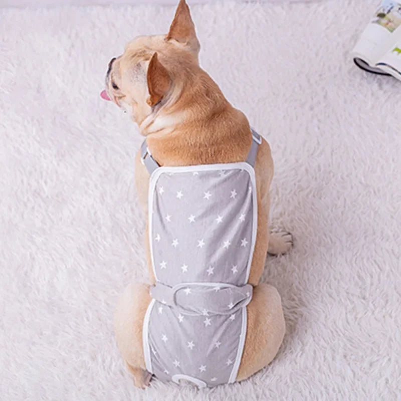 Dog Sanitary Pantie With Adjustable Strap Cotton Suspender Physiological Pants Pet Underwear Diaper Jumpsuit Shorts
