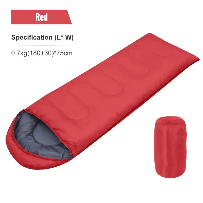PACOONE Camping Sleeping Bag Lightweight 4 Season Warm Envelope Backpacking Outdoor Cotton Winter Sleeping Bag
