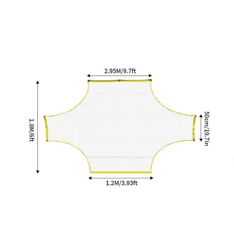 1PC 5People 7People 11People Soccer Practice Shooting Goal Net Portable Soccer Practice Goal Net Outdoor Goalkeeping Gate