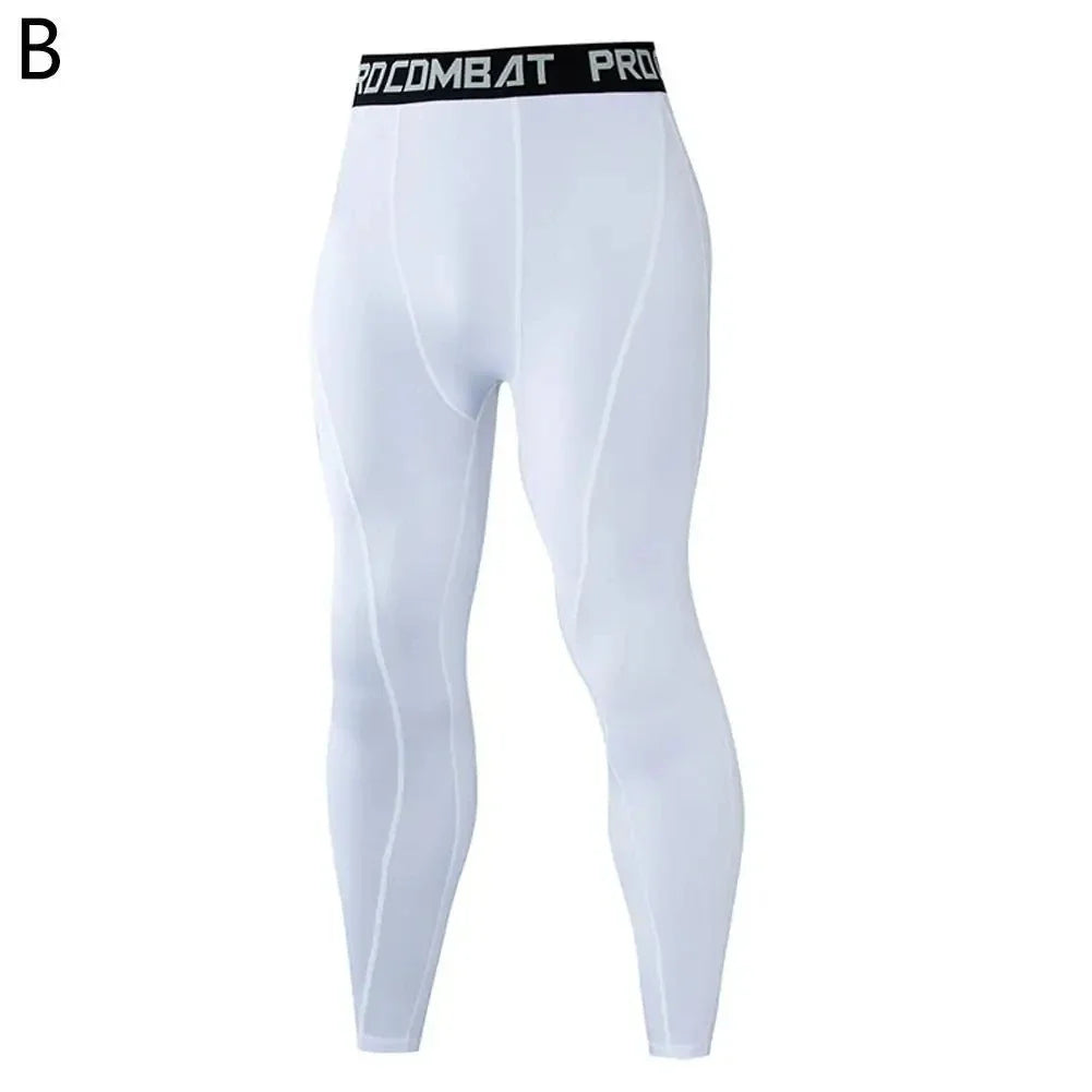 Mens Compression Pants Quick Dry Fit Sportswear Running Tights Men Legging Fitness Training Jogging Pants Sport Gym Leggings
