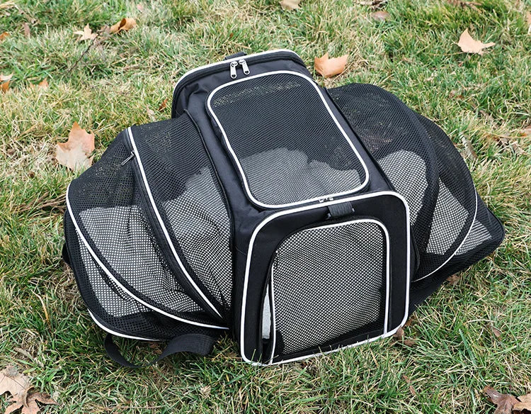 Pet Carrier Bag Foldable Small Dog Charter Carrying Cat Out Bag Expansion Pet Bag Mesh Breathable Expansion Foldable Handheld C