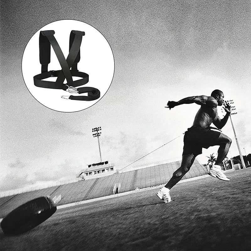 Football Speed Training Harness Vest Soccer Workout Resistance Speed Agility Training Kits Adjustable Shoulder Strap Band Rope