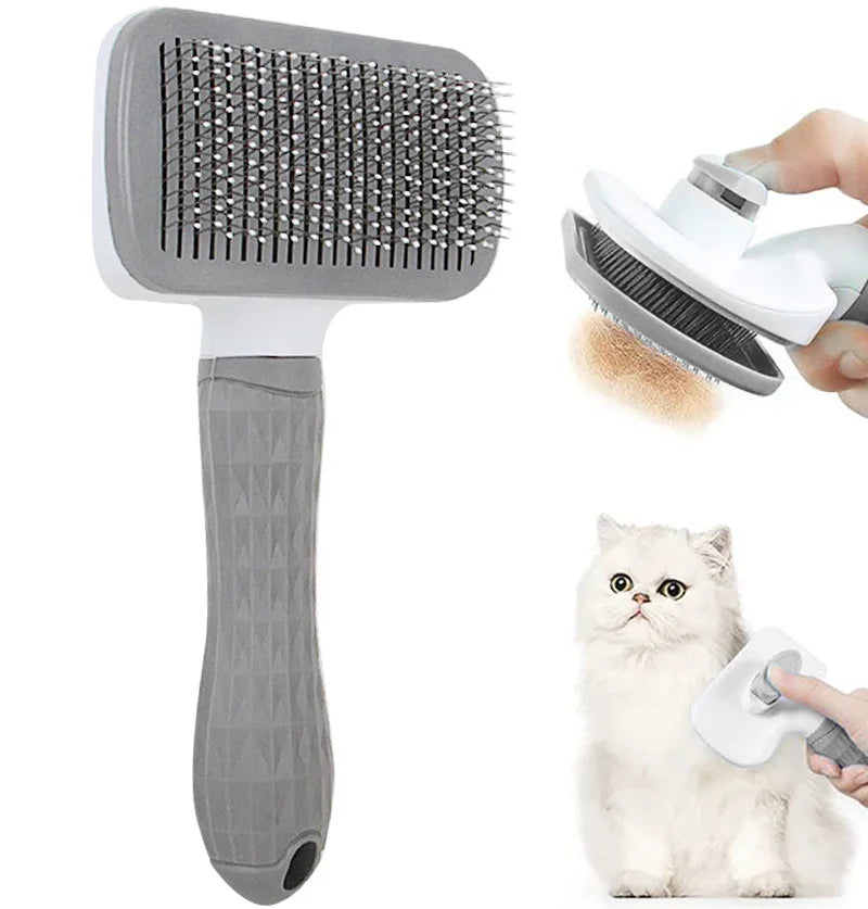 Dog Hair Remover Brush – Pet Grooming & Cleaning Comb for Long Hair Dogs and Cats