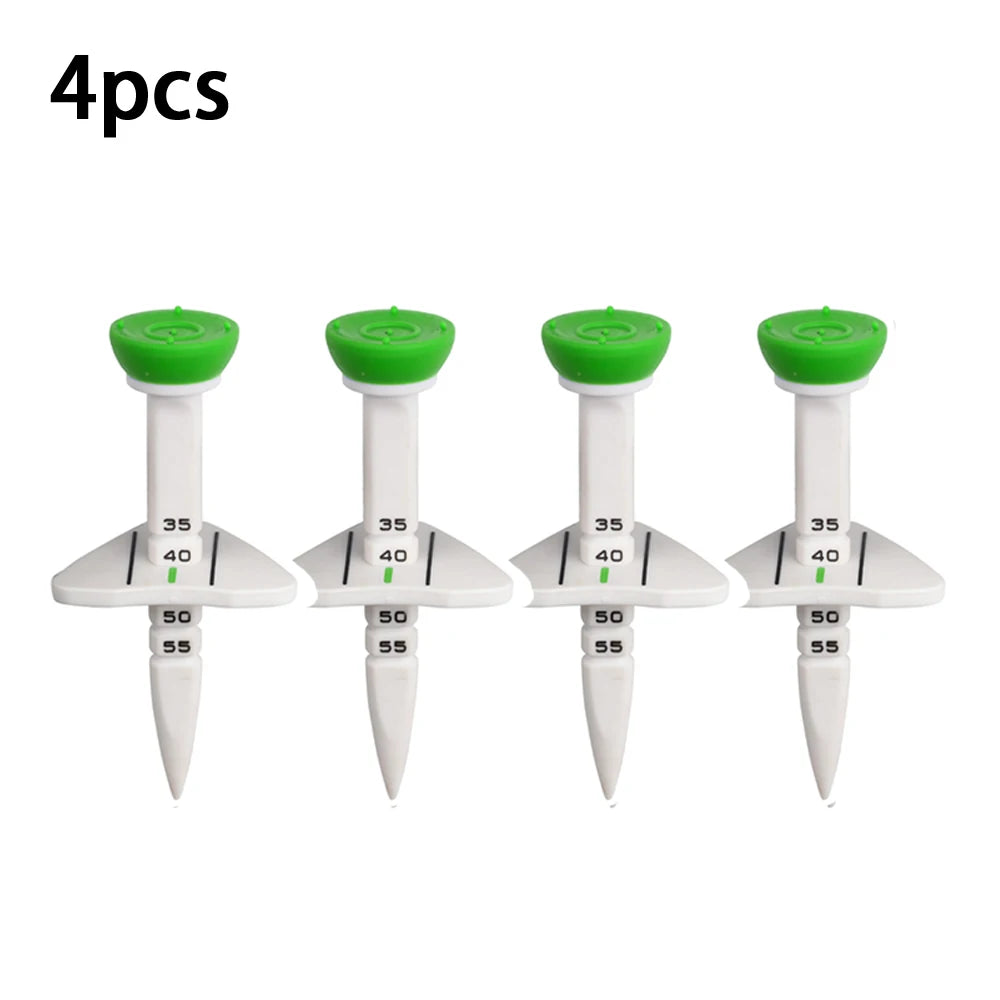4 Pcs 33-55mm Adjustable-height Golf Tee Training Accessories