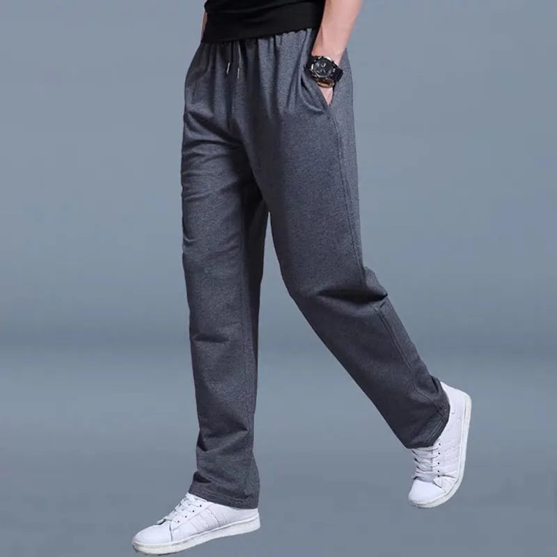 New Korean Straight tube Men Casual Sports Pants Running Workout Jogging Long Pants Gym Sport Trousers for MenJogger Sweatpants