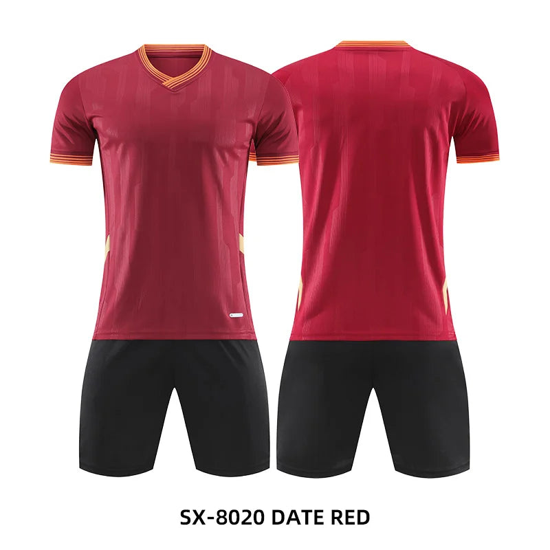 Adult Kids Personalize Football Jerseys Soccer Uniform MAN Women Team Training Quick-Drying Sportswear Futsal Tracksuit Outfit