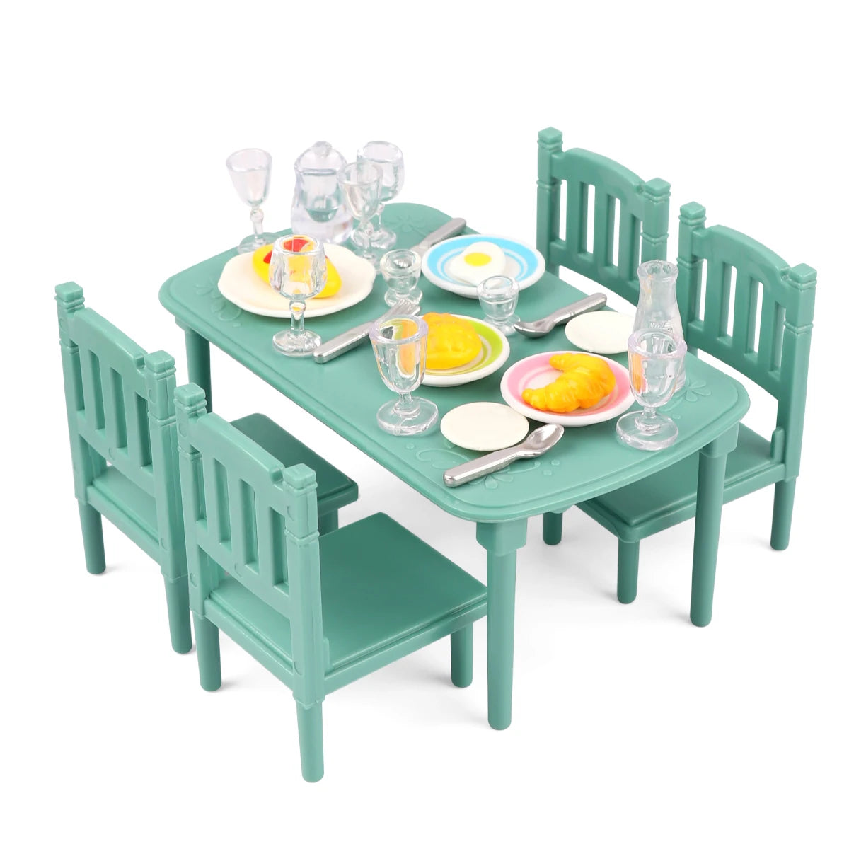 Children's Mini Furniture Toy Set, Mini Kitchen Toys, Bathroom Toys, Laundry Toys, Mini Scene Doll House Decations