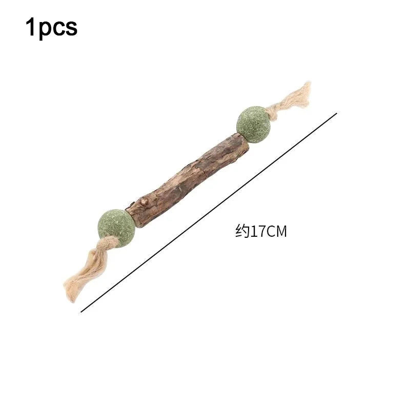 Natural Catnip & Silvervine Molar Stick for Cats