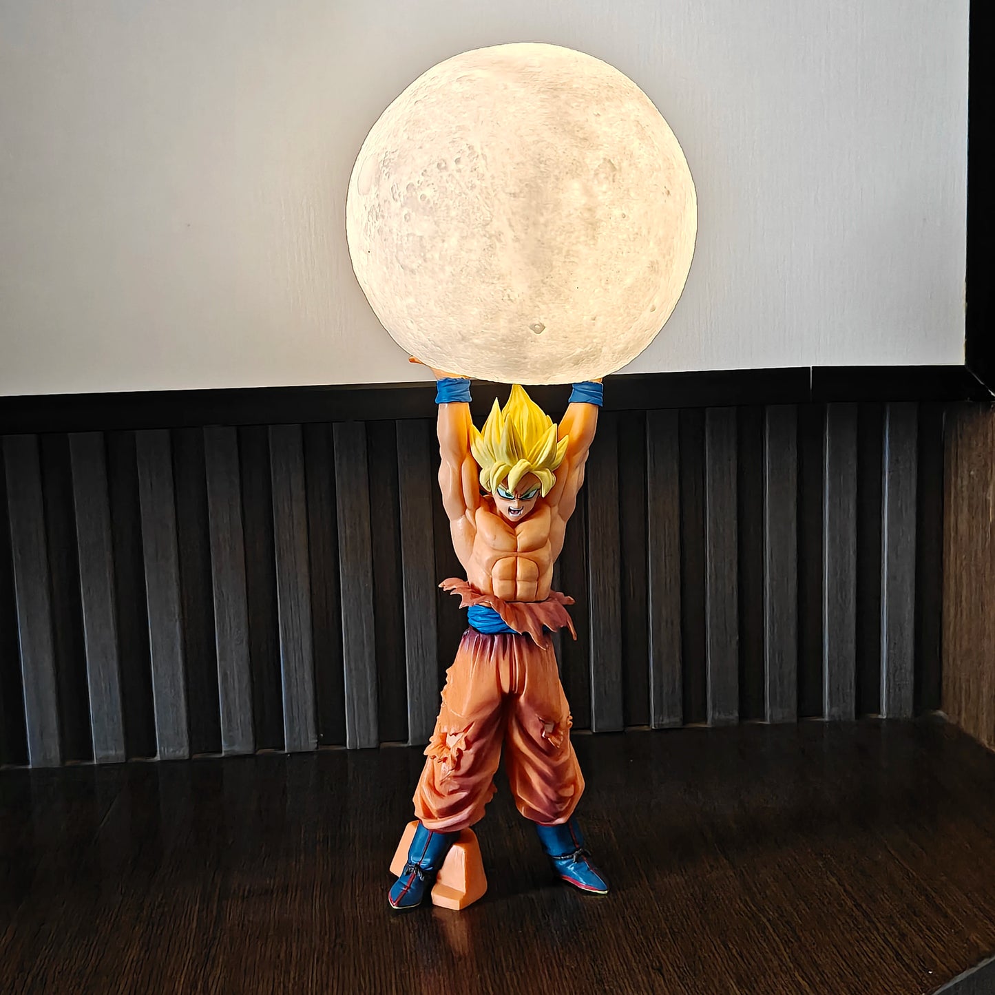 In Stock Dragon Ball Son Goku Light Lamp Model Kakarotto Kamehameha Wave Magnetic Ornament Anime Action Figure Collectible Gift
