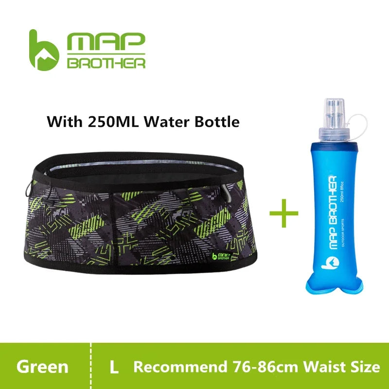MAP BROTHER W1001 Woven Elastic Sports Waist Bag Pack Running Race Number Belt For Triathlon Marathon Cycling Mountaineering Bag