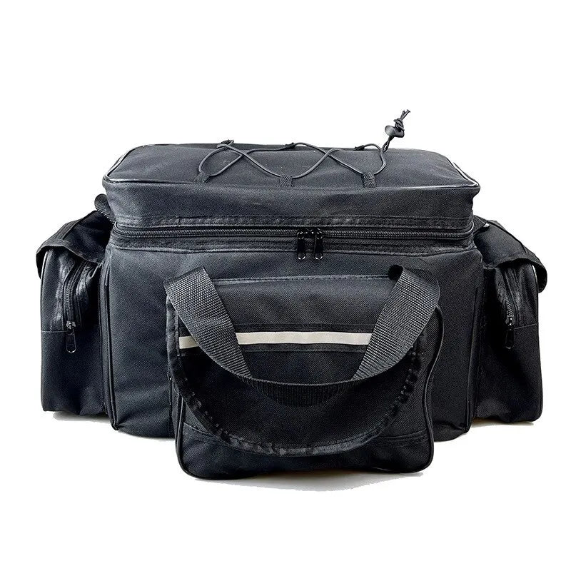 50*30*25cm Waterproof Fishing Bag Nylon Large Capacity Multi-Purpose Fishing Tackle Bag Two-Layer Outdoor Shoulder Bags
