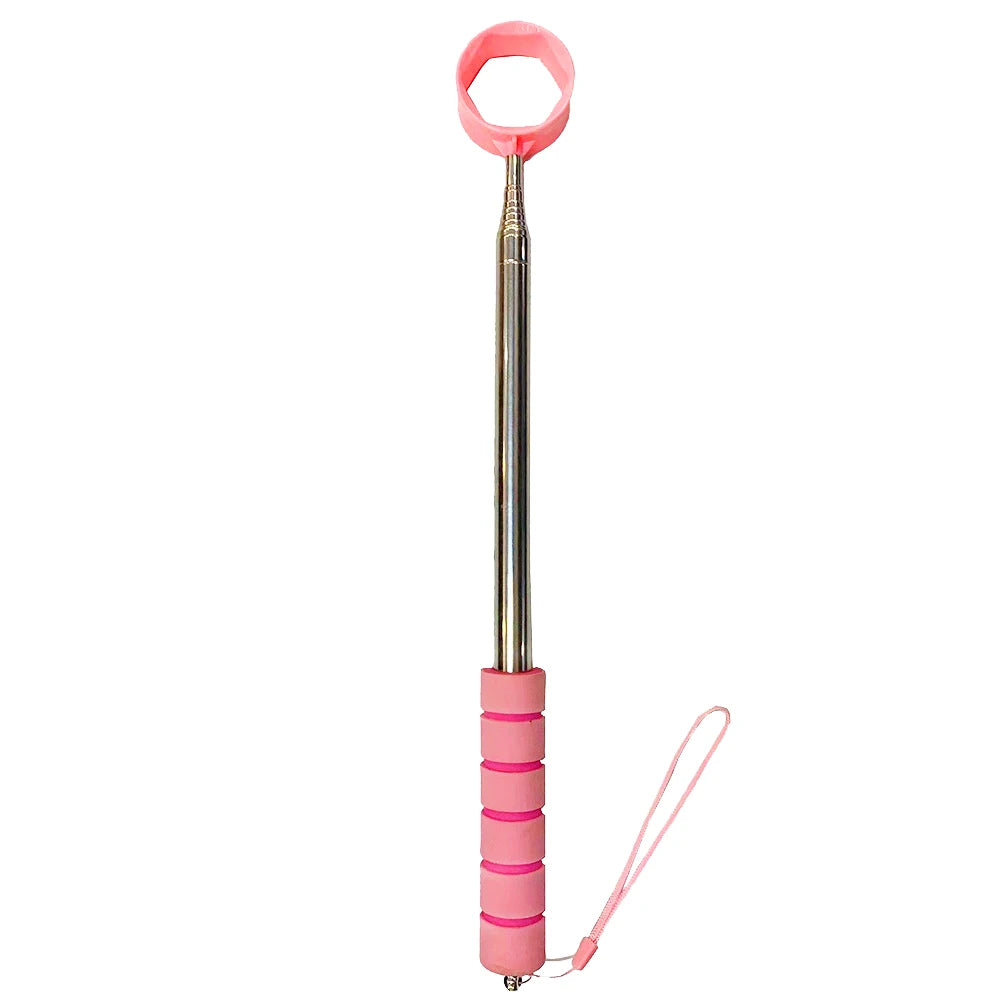 8.86 FT Stainless Ball Retriever Tool Telescopic Golf Ball Retriever Claw Sucker Tool Extendable Golf Ball Retriever for Golfer