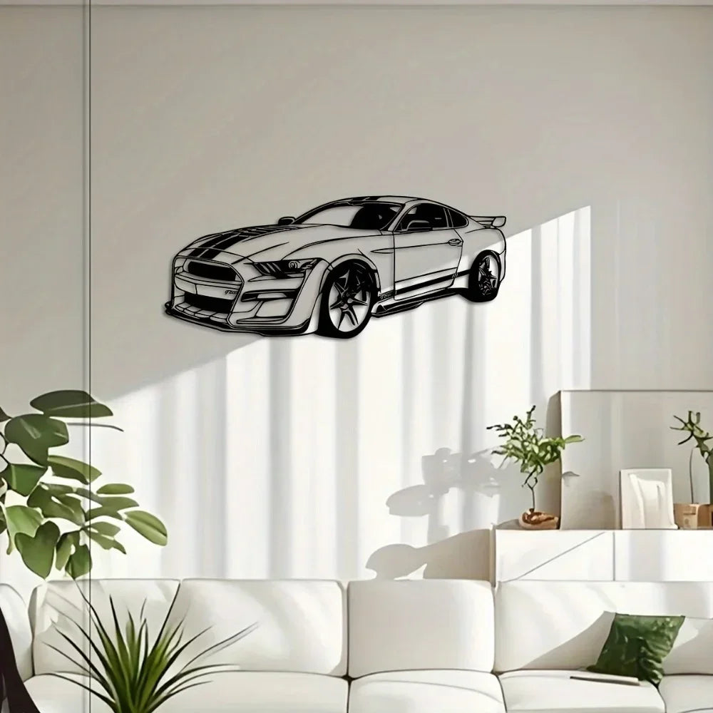 Unique Art Deco Metal Car Wall Art – Indoor Wall Decor