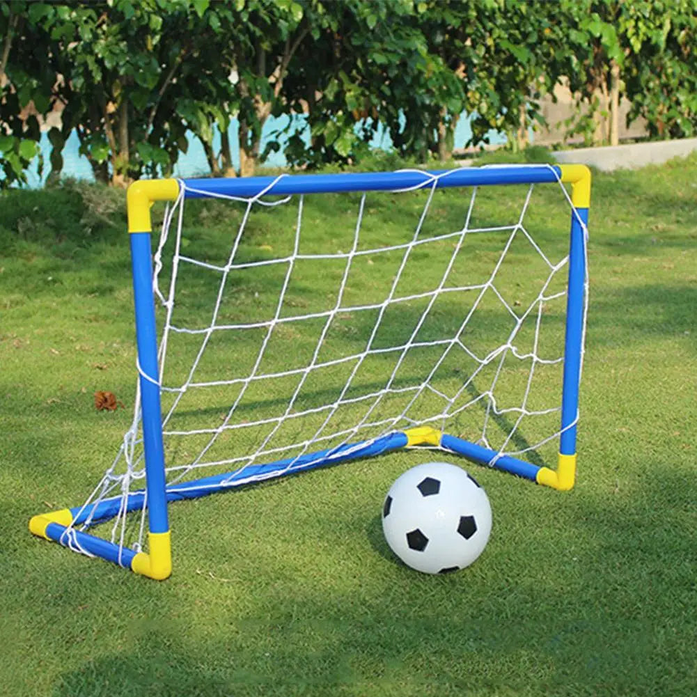 Portable Micro Soccer Goal Set (Net, Pump, Ball Included) | Lightweight Indoor/Outdoor Gear for Park & Beach Training