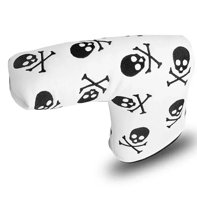 Golf Putter Head Cover, Blade Club PU Leather Protector, Universal Fit for All Putters and Golfers,Available in Black and White