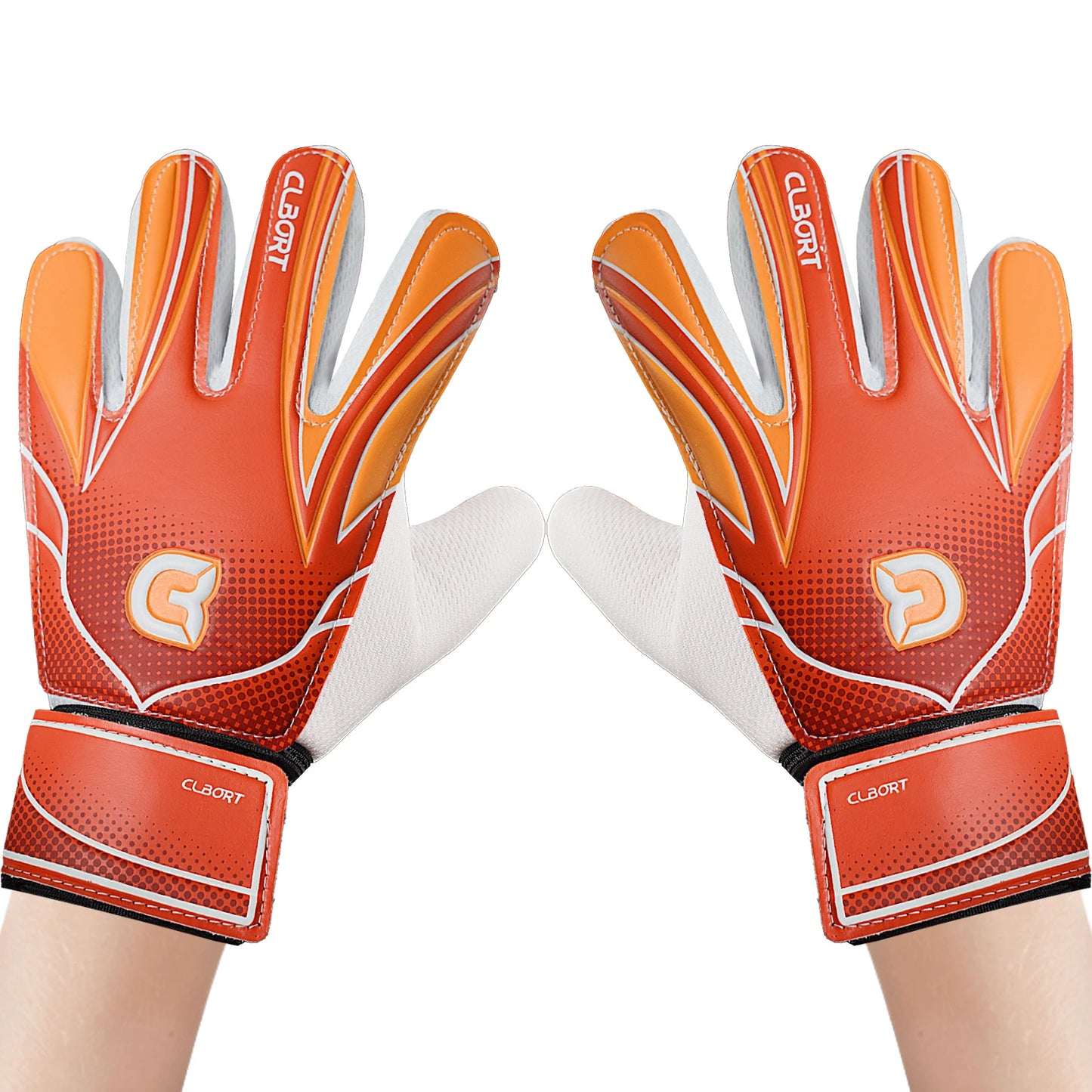 1 pair Non-Slip Soccer Goalie Gloves with Double Wrist Protection