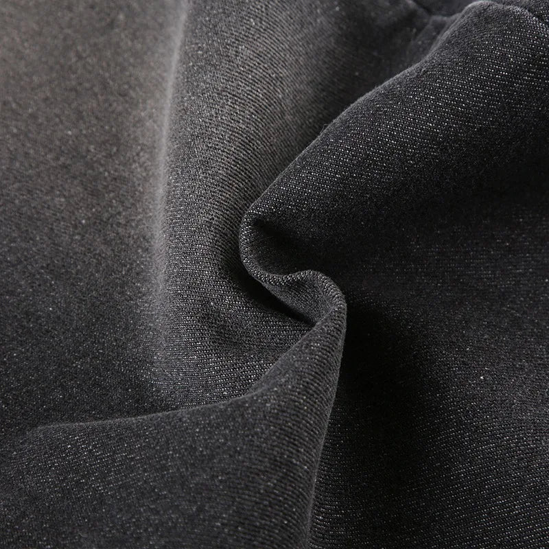 Floral Embroidery Jeans Vintage 2000s Low Rise Flared Jeans Women Retro Y2k Baggy Denim Pants High Street Basic Trousers