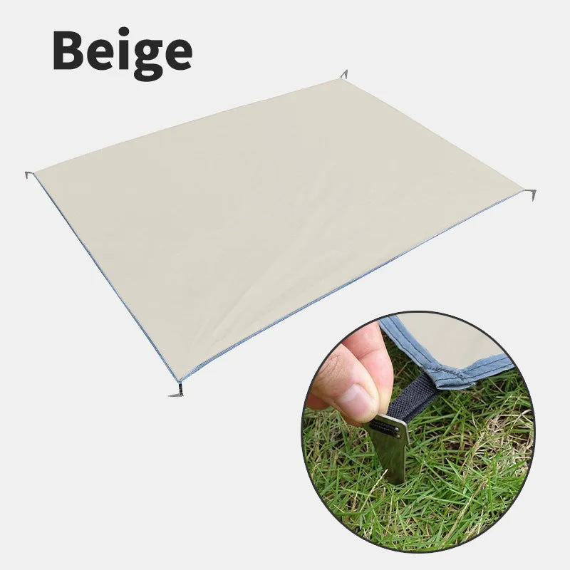 Waterproof Camping Mat with Pegs Tent Mattress Outdoor Picnic Blanket Ultralight Large Portable Pocket Travel Mat Beach Mat