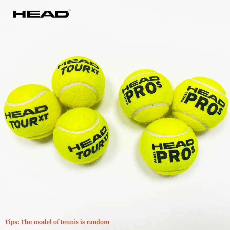 HEAD Tennis Ball 3/6/9PCS Wool Rubber Training Balls High Elasticity Match Balls Durable Excesice Tennis (Random model)