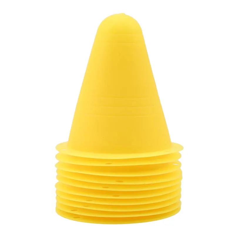 10Pcs/Set Skate Marker Training Road Cones Roller Football Soccer Rugby Training Soft Tower Skating Obstacle Roller Skate Pile