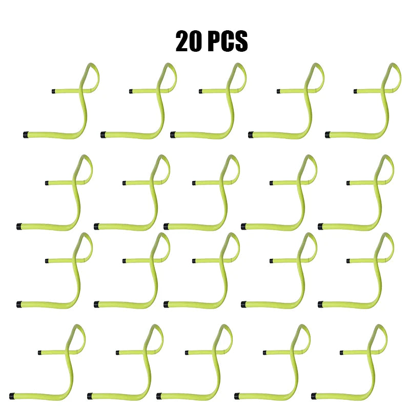 5/10/20/30Pcs 30cm Football Hurdle Portable Speed Agility Training Equipment Hurdle Ladder Safety Soccer Stable Rack