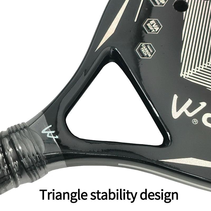 Camewin 3K Beach Tennis Racket Full Carbon Fiber Rough Surface Outdoor Sports Racket For Men Women Adult Tennis Racket The New
