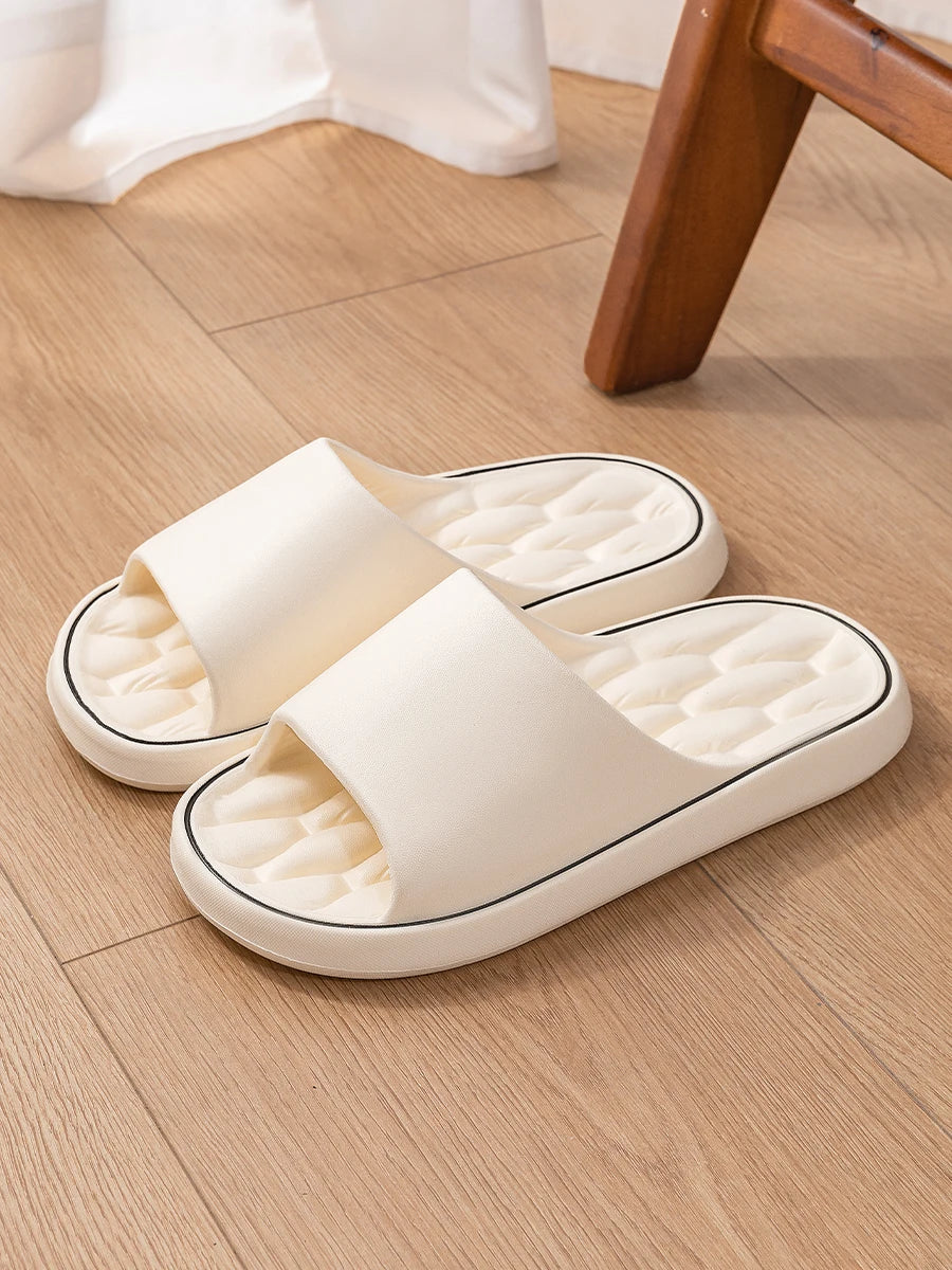 TZLDN Summer Women Home Slippers Beach Flat Fold Sandals Soft Comfortable Non-Slip Slides Indoor Outdoor Men Bathroom Flip Flops