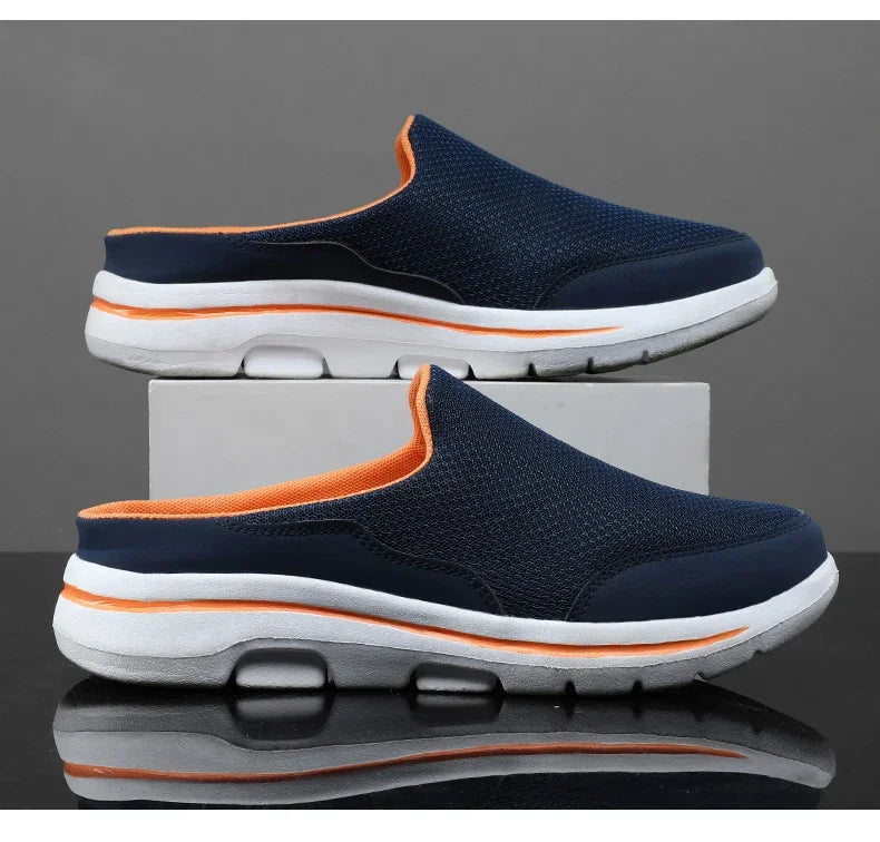 Men's Summer Breathable Indoor Slippers With Thick EVA Bottom Size 39-48