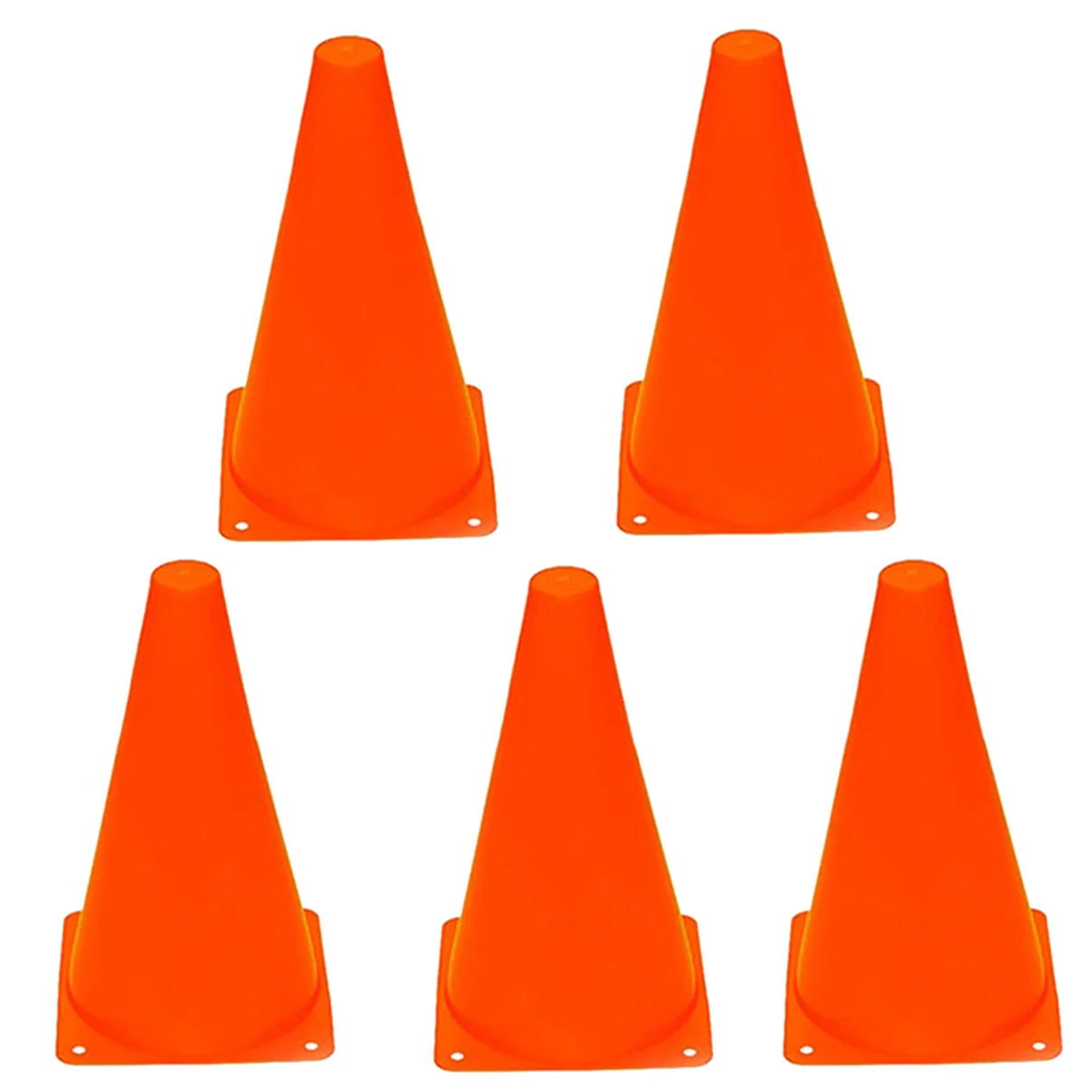 5 sets of 23cm soccer obstacle marker buckets, 9-inch plastic buckets, marker soccer training cone buckets