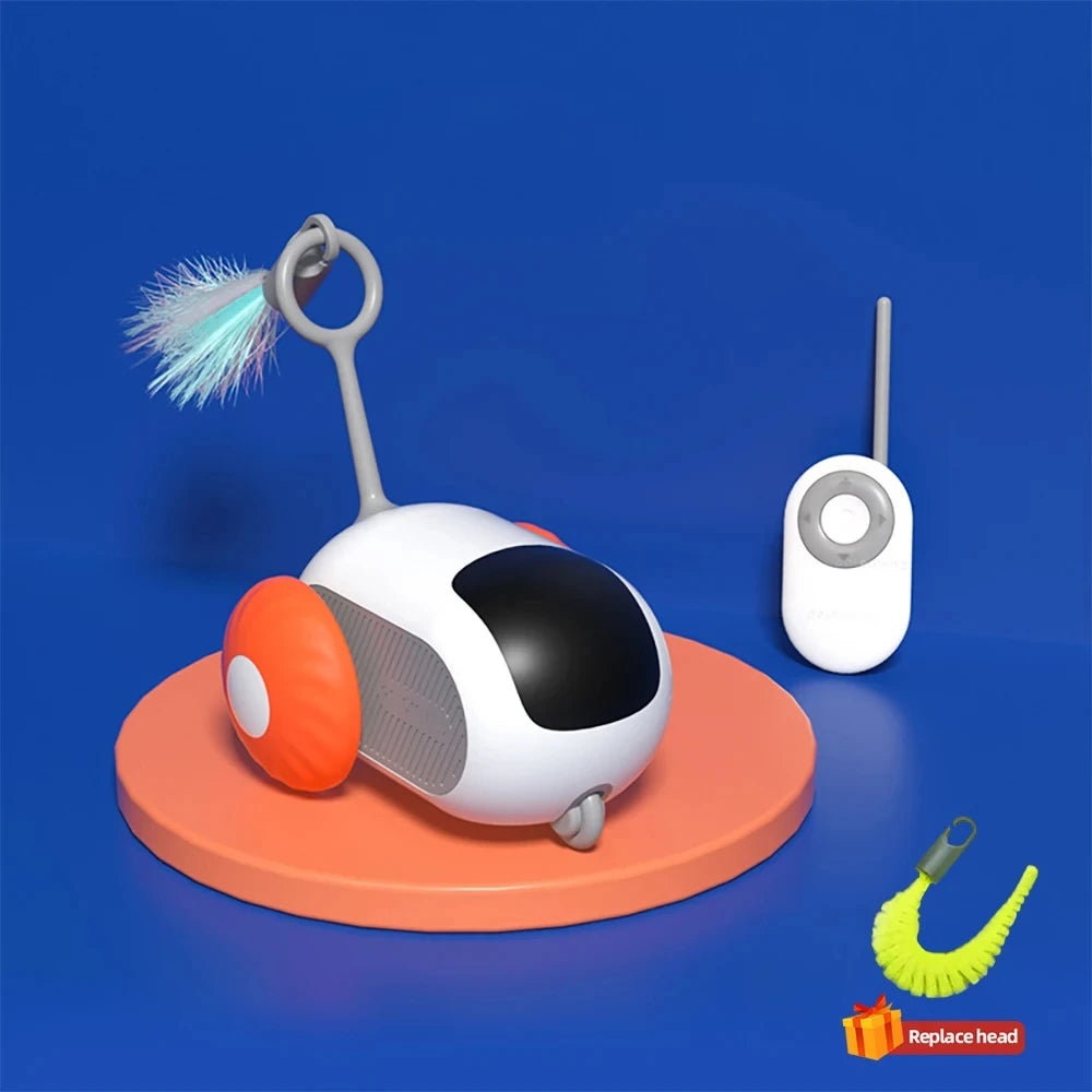Smart Automatic Moving Toy Car for Cats & Dogs with Remote Control