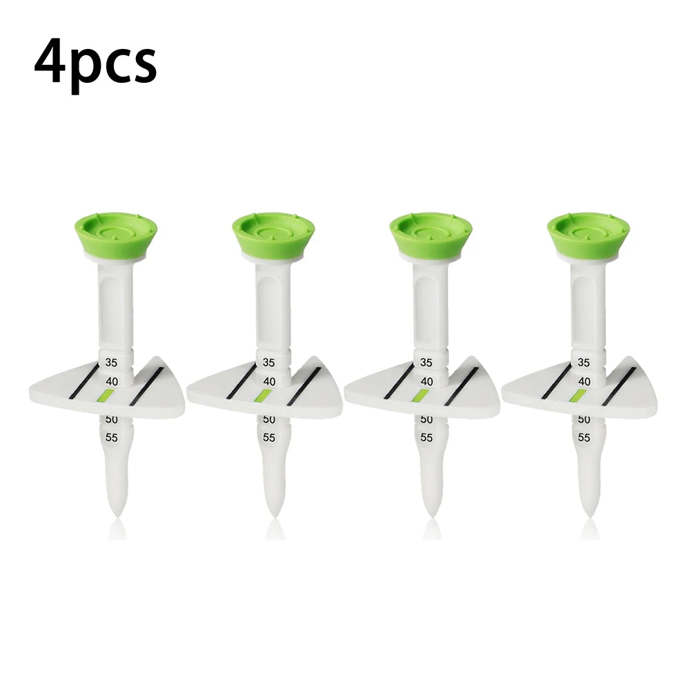 4 Pcs 33-55mm Adjustable-height Golf Tee Training Accessories