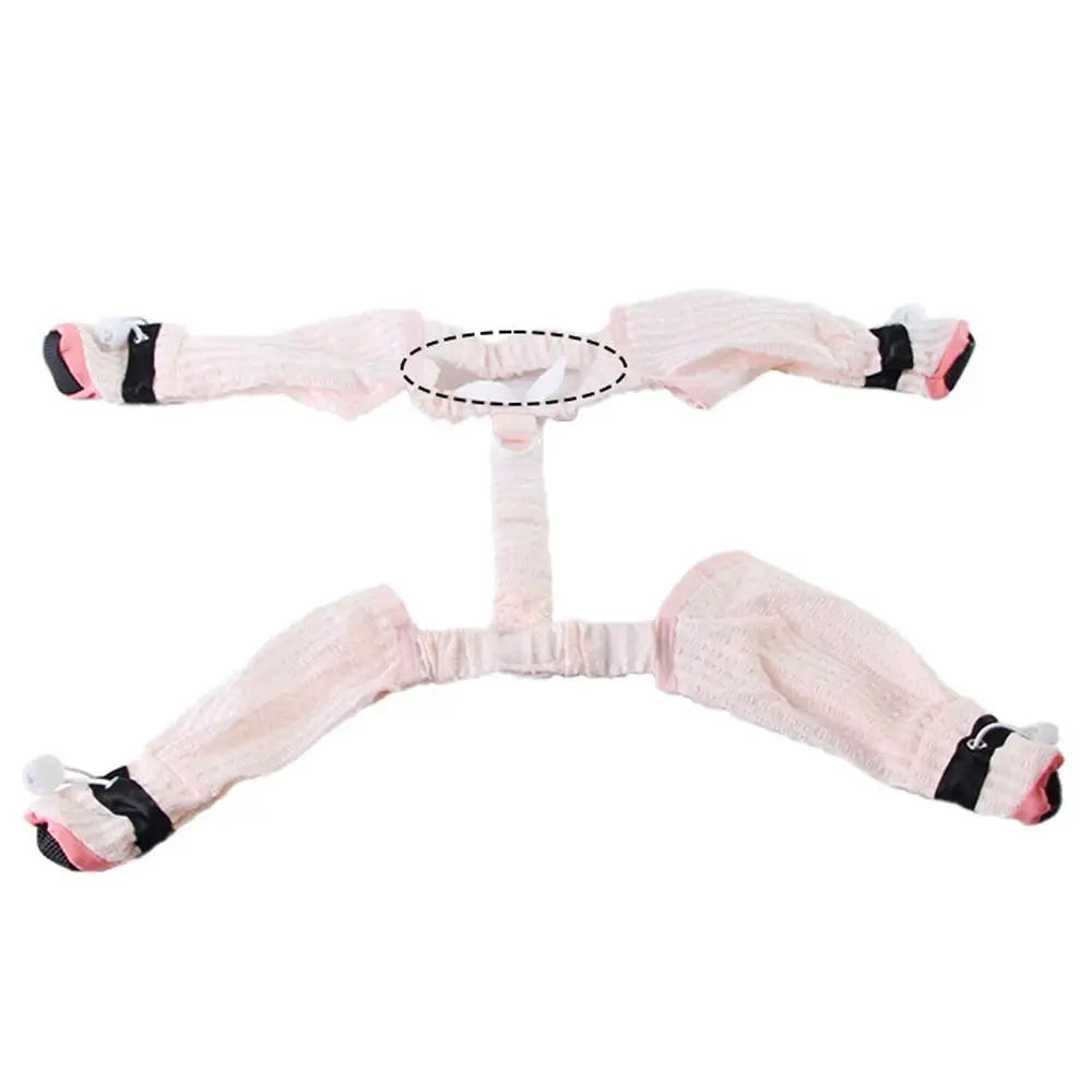 Full Leg Protection Pet Strolling Going Out Pants Adjustable Dust-proof Dog Boot Leggings Anti-Slip Dog Jumpsuit Shoes