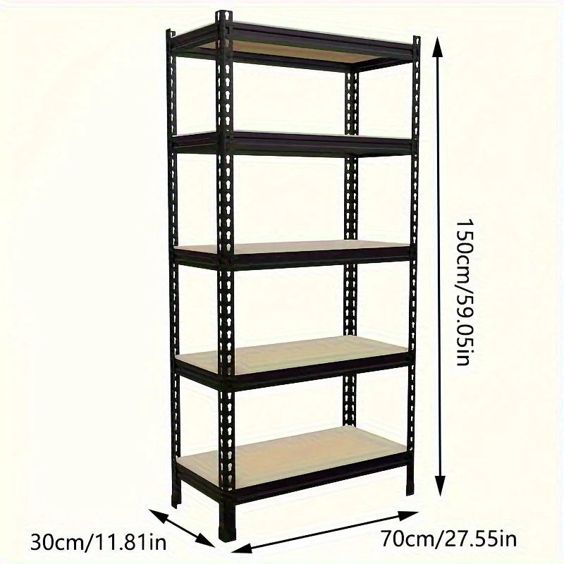 2000 lbs Heavy Duty Storage Shelving Unit 5-Tier Adjustable Metal Rack Easy Assembly Garage Warehouse Organization