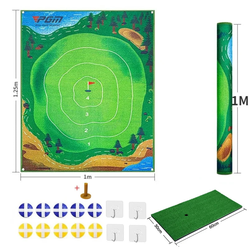 PGM DJD040 Indoor Mini Golf Suspended Dartboard Practice Outdoor Training Aid Trainer Golf Hitting Mat