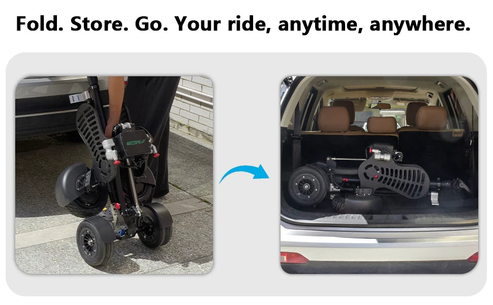 ESWING American Warehouse Push Golf Cart 1600W electric golf push trolley 4 wheel Electric Golf Cart