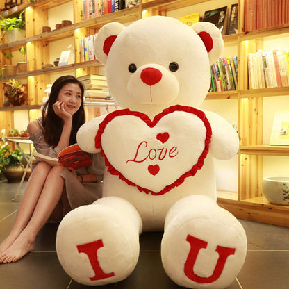 100cm Plush Bear Stuffed Toy Cotton Exterior PP Cotton Filling