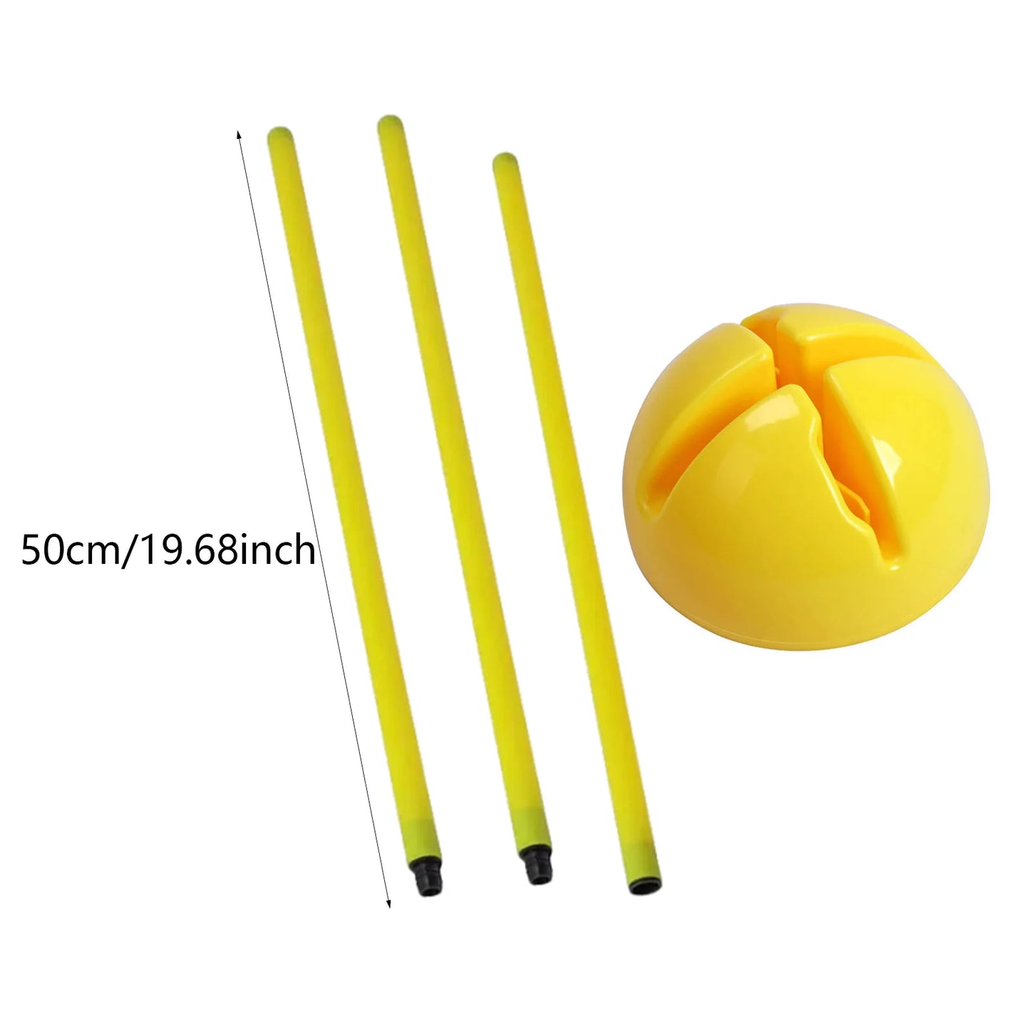 Soccer Agility Pole Adjustable Soccer Training Hurdles Speed Trainning Equipment Supplies for Playground Football Backyard