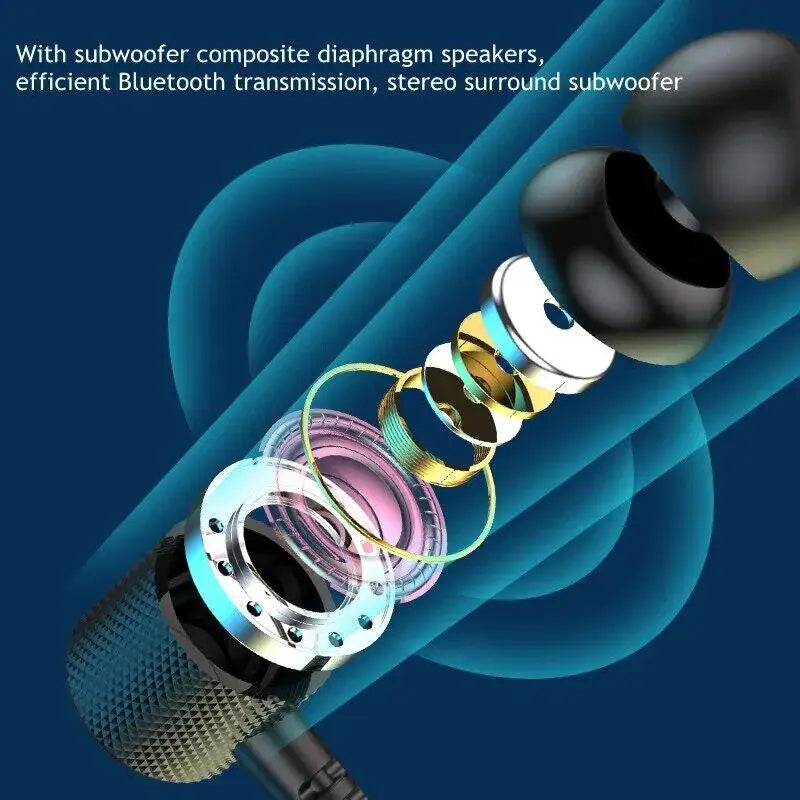 Wireless Bluetooth Earphone Magnetic Neckband Sport Headset TWS Bluetooth Headphones With Mic Stereo Earbuds For All Smartphones