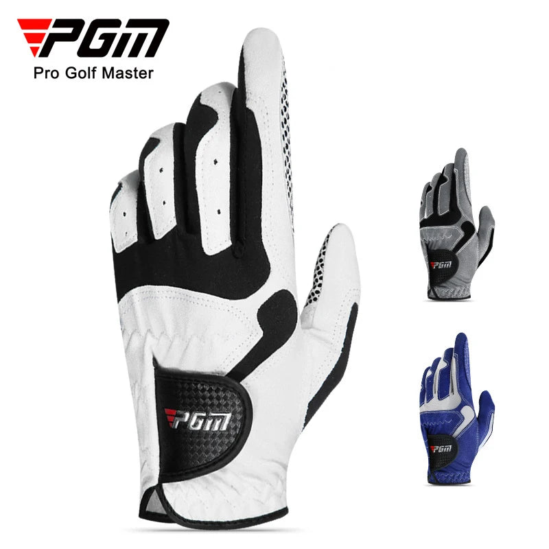 PGM Professional Golf Gloves Microfiber Cloth Fabric Breathable Non-Slip Gloves Club Swing Putting Training Gloves ST017